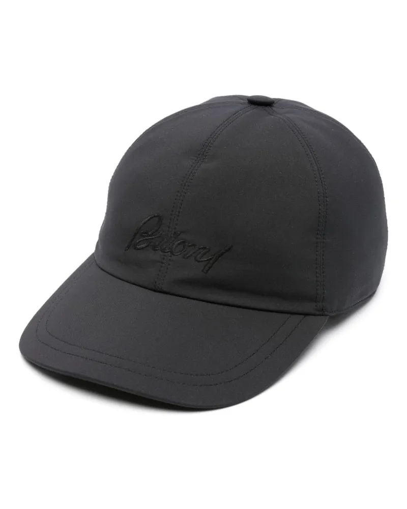Brioni Baseballkappe mit Logo-Stickerei - Blau Blau