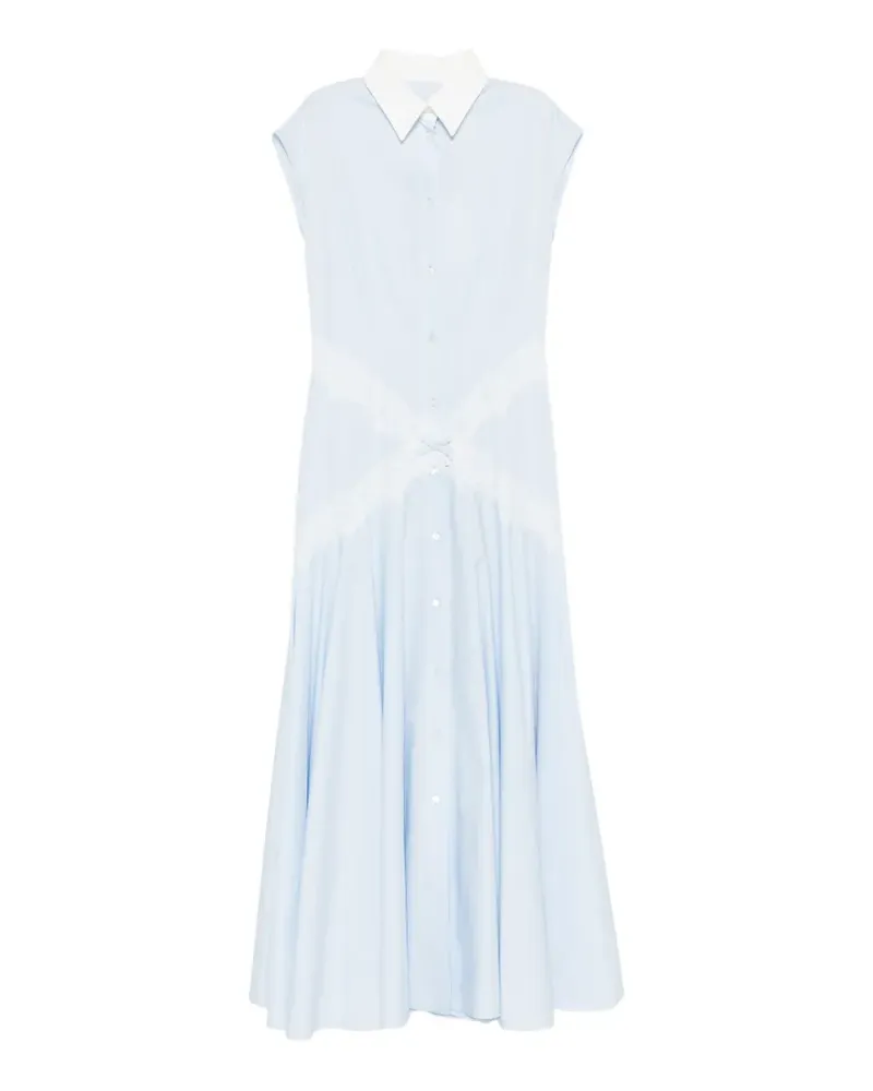 Viktor & Rolf Schleifenkleid mit Spitzenbesatz - Blau Blau