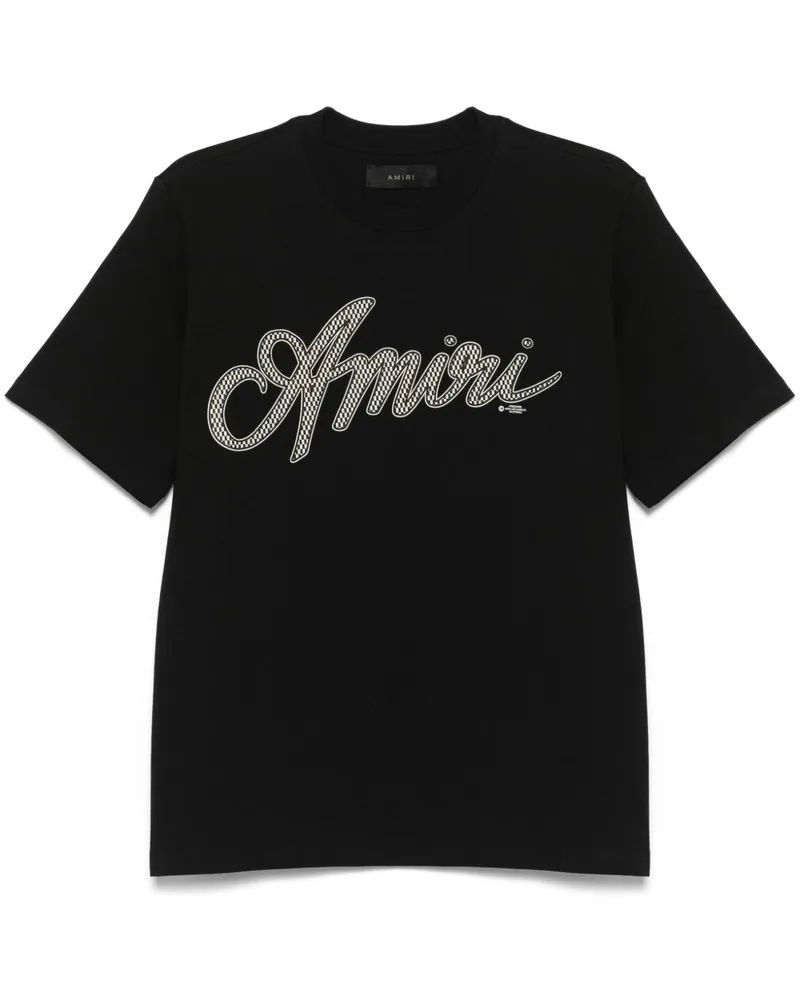 Amiri Script T-Shirt - Schwarz Schwarz