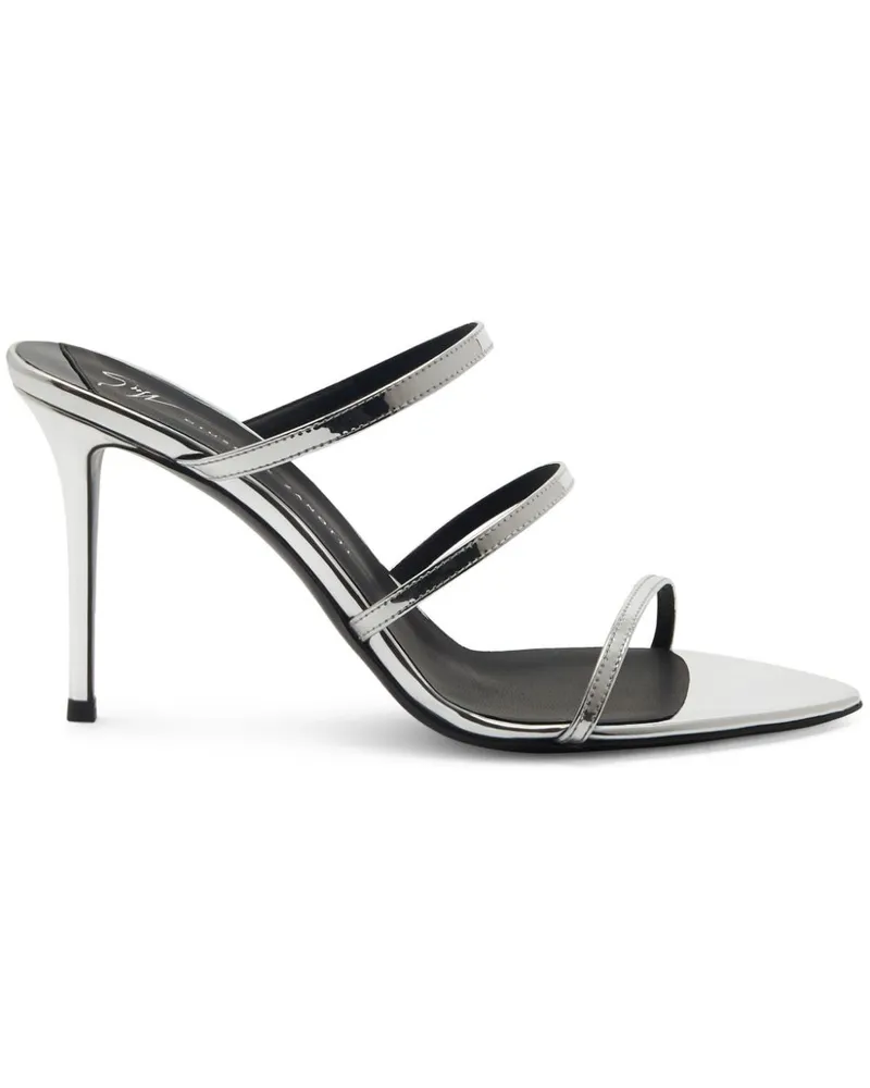 Giuseppe Zanotti Alimha Sandalen 90mm Silber