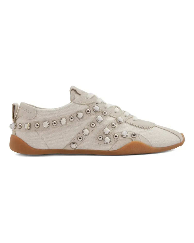 Giuseppe Zanotti Sneakers mit Nieten - Nude Nude
