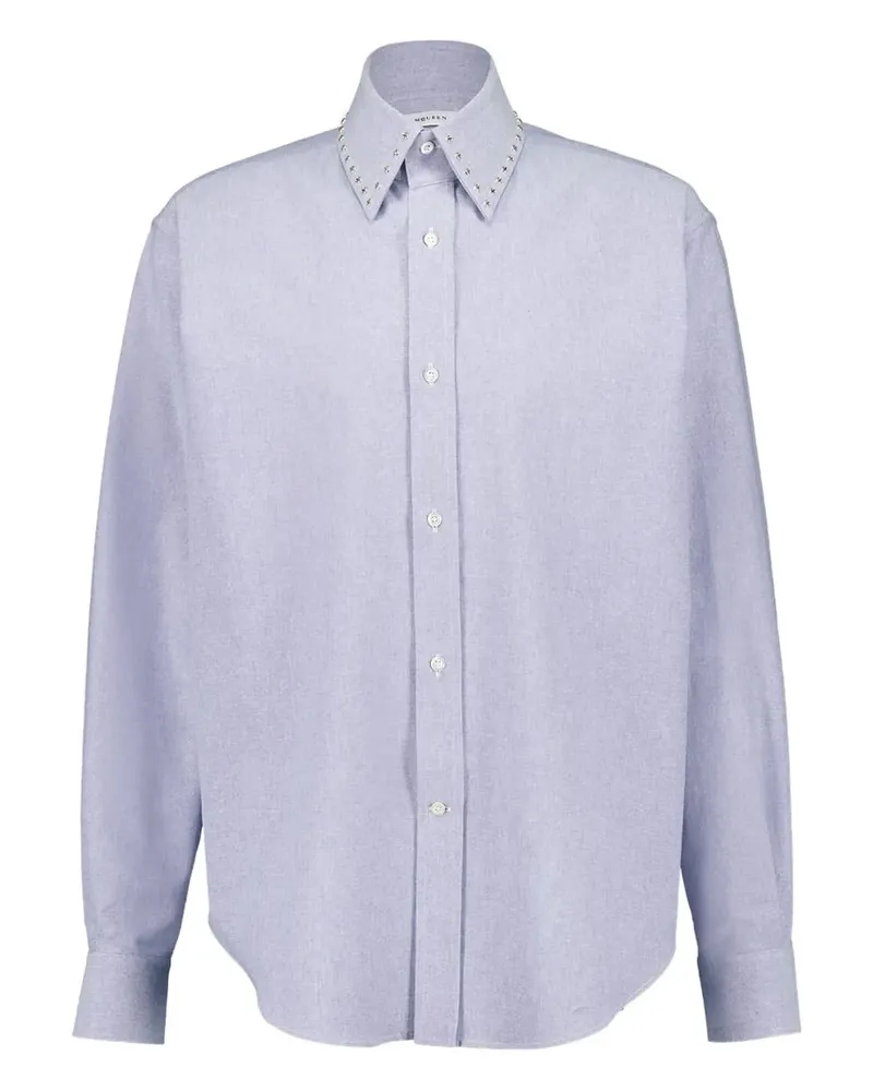 Alexander McQueen Hemd mit Nieten - Blau Blau