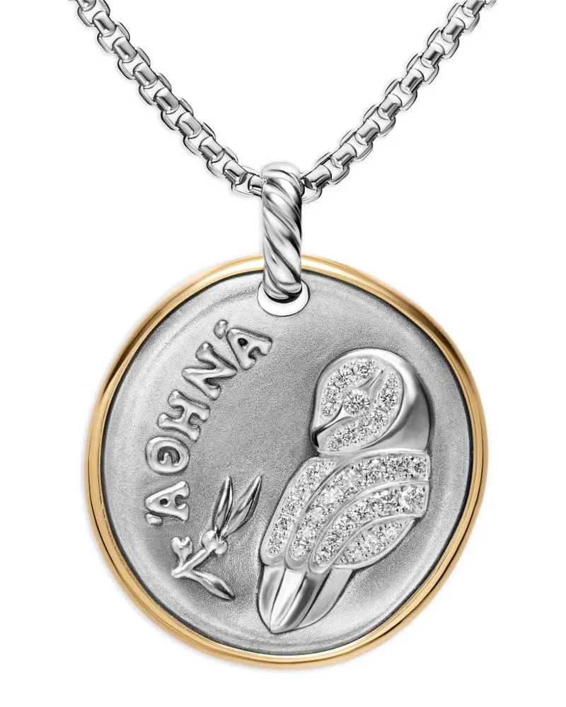 David Yurman Athena Amulett-Medaillon - Silber Silber