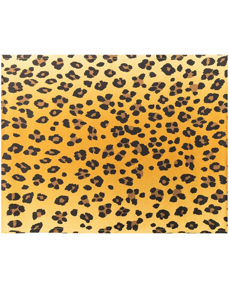 L’OBJET Tischdecke mit Leoparden-Print - Gelb Gelb