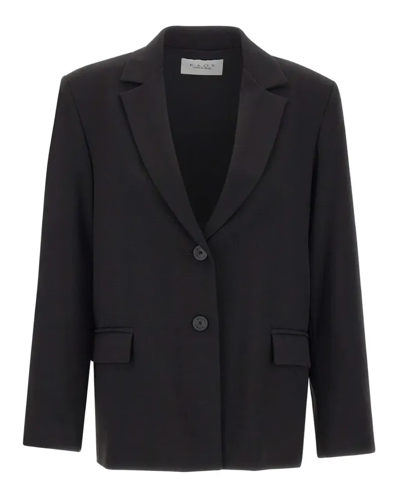 Kaos single-breasted flap-pocket blazer - Schwarz Schwarz