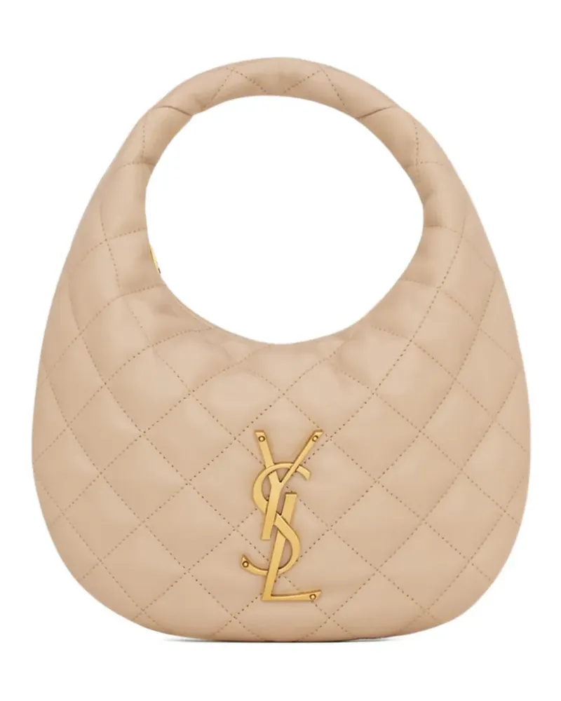 Saint Laurent Gesteppter Icarino Tote Bag mit Logo - Nude Nude