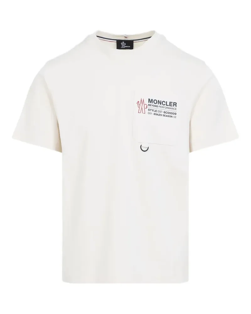 Moncler graphic pocketed T-shirt - Weiß Weiß