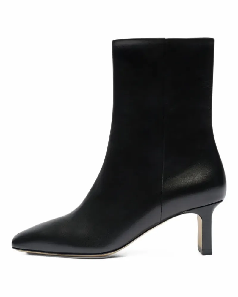 aeyde Billie square-toe leather boots - Schwarz Schwarz