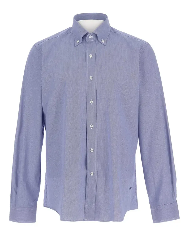Fay Gestreiftes Hemd - Blau Blau