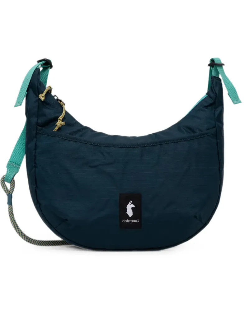 Cotopaxi ripstop-texture logo-patch shoulder bag - Blau Blau