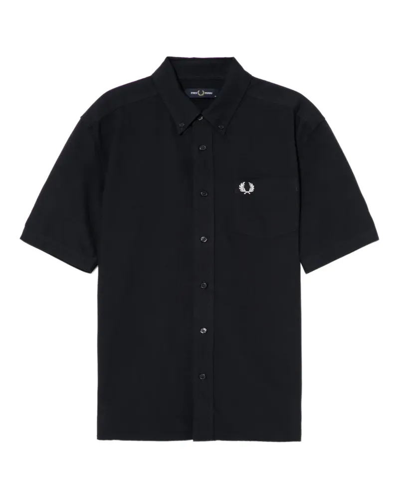 Fred Perry Hemd mit Tasche - Blau Blau