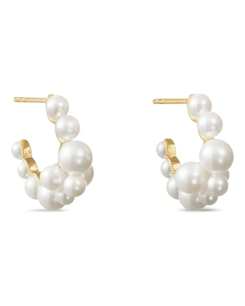 Sophie Bille Brahe Boucle Botticelli Creolen mit Perlen - Gold Gold