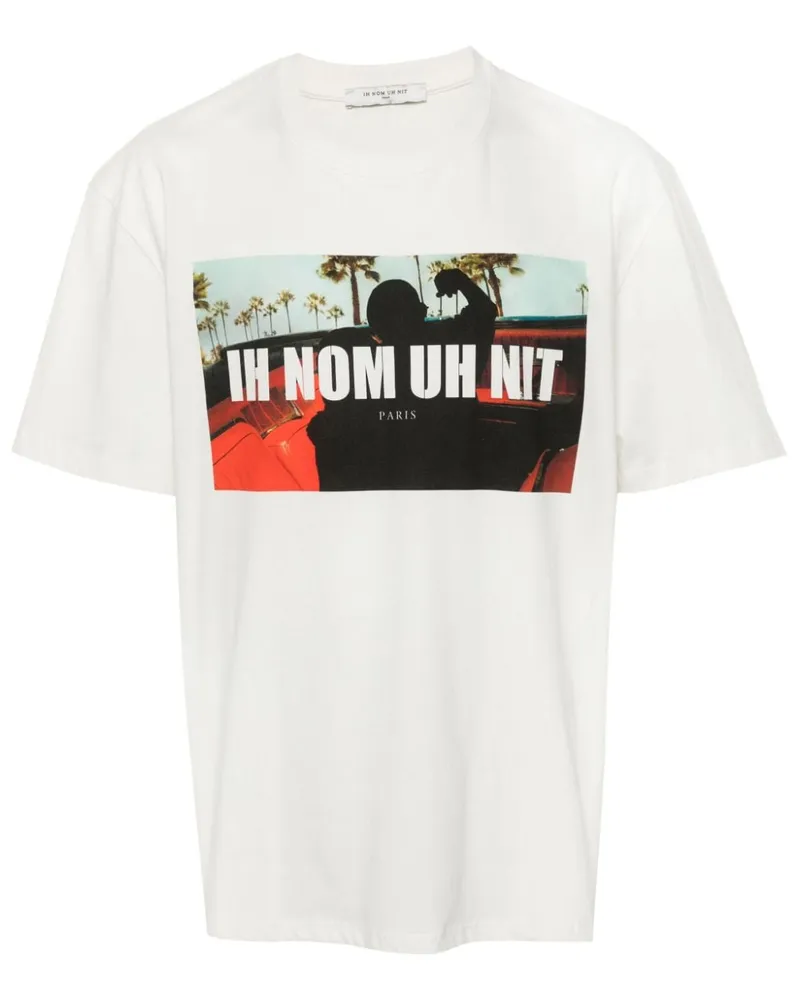 IH NOM UH NIT T-Shirt mit Foto-Print Nude