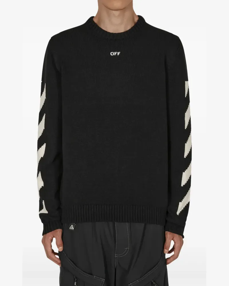 OFF-WHITE Diag Arrow Pullover - Schwarz Schwarz