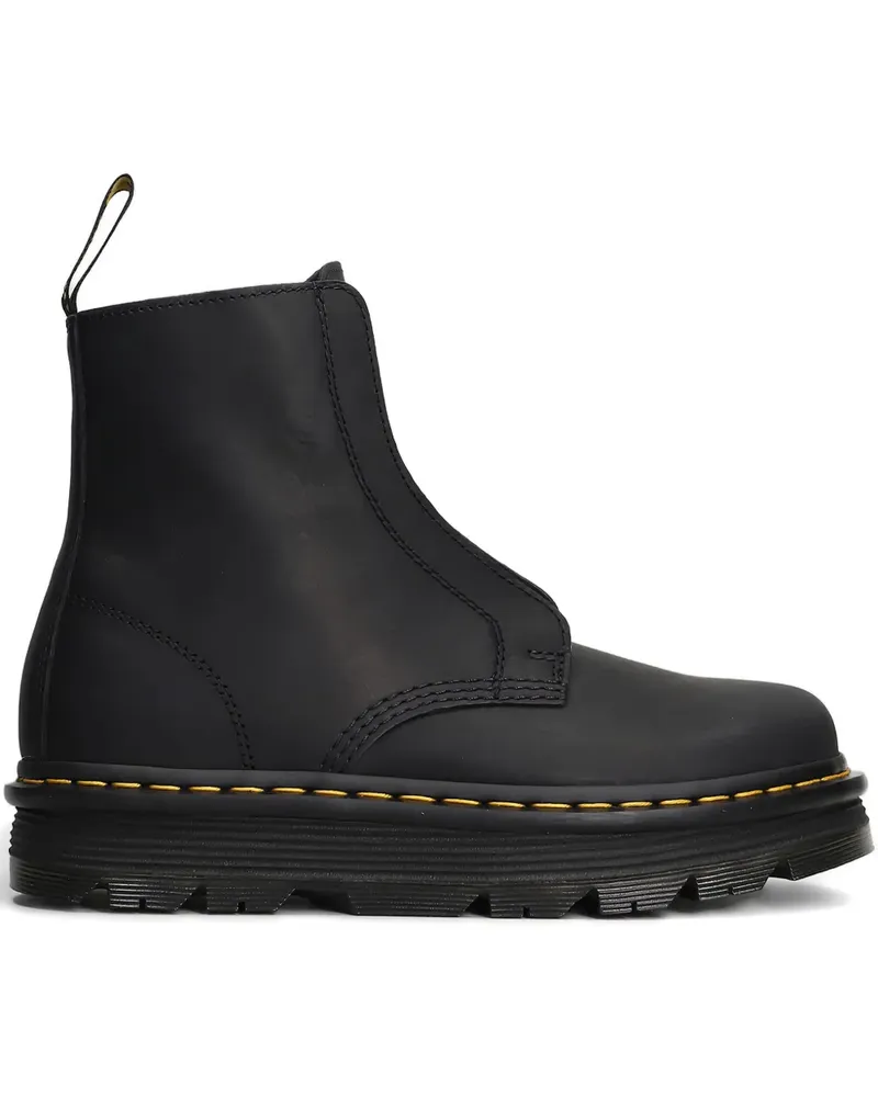Dr.Martens laceless leather boots - Schwarz Schwarz