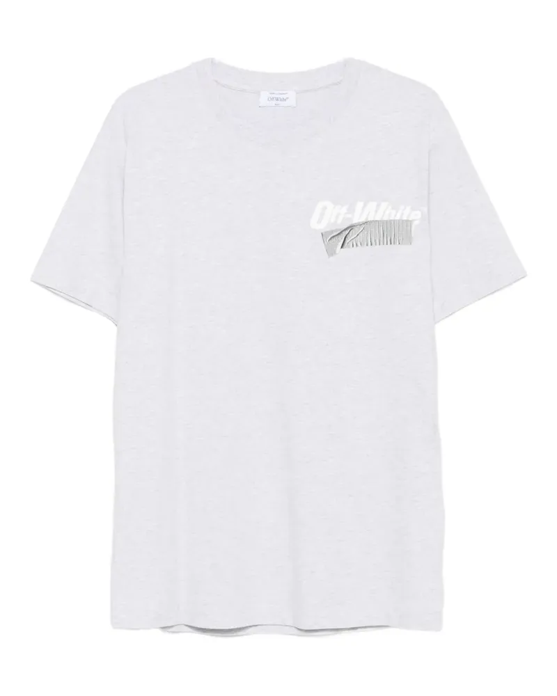 OFF-WHITE T-Shirt mit Band - Grau Grau
