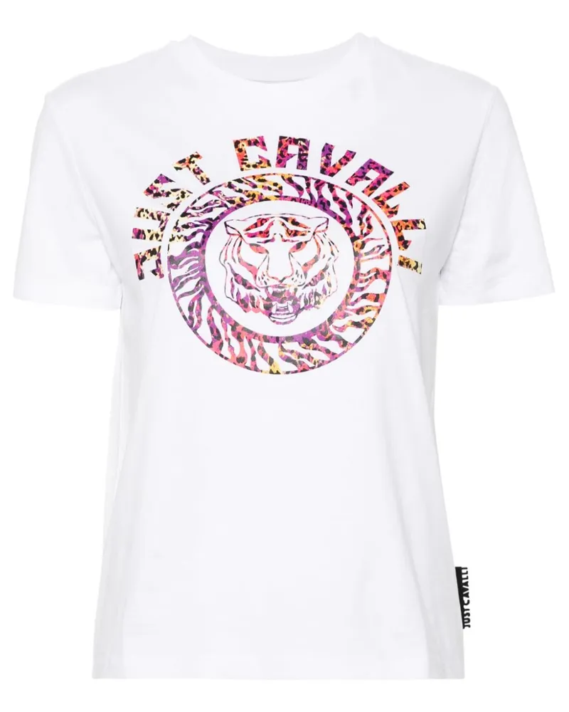 Just Cavalli T-Shirt mit Logo-Print - Weiß Weiß