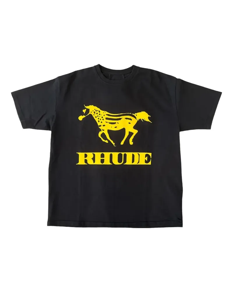 RHUDE Dinero graphic-print T-shirt - Schwarz Schwarz