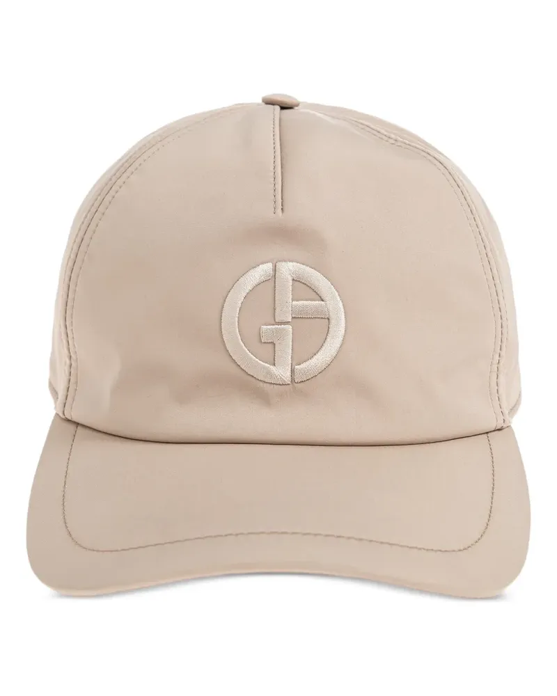 Giorgio Armani Baseballkappe mit Logo-Stickerei - Nude Nude