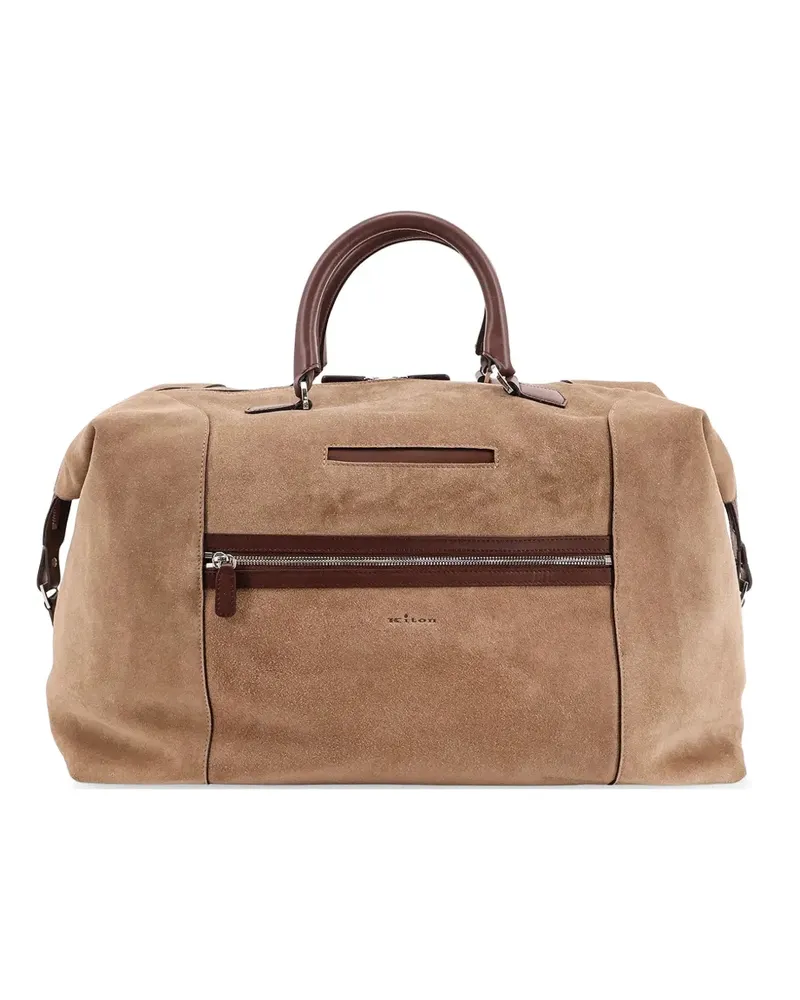 Kiton zipped luggage holdall - Braun Braun