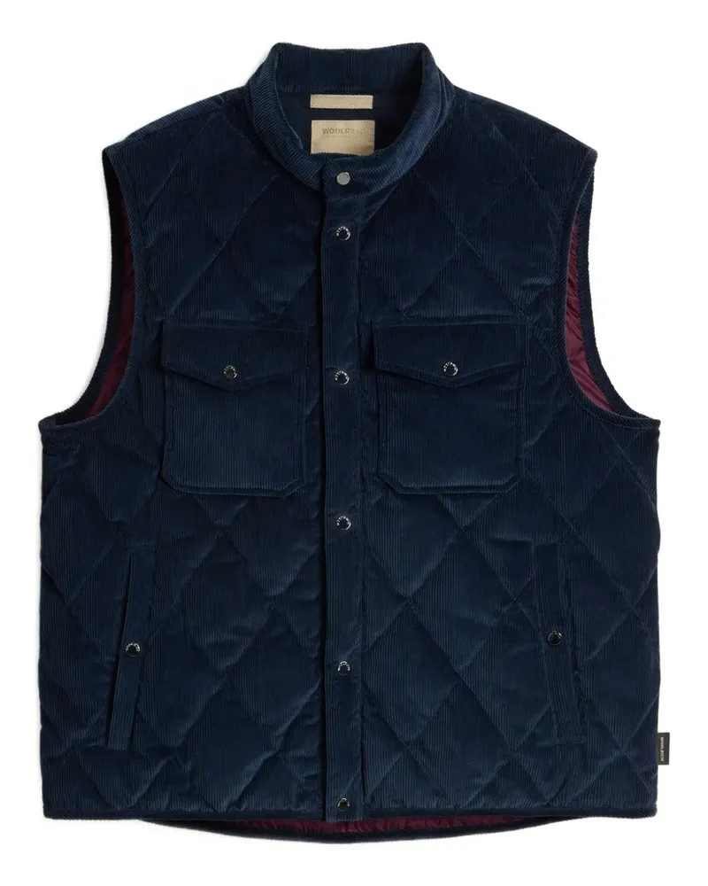 Woolrich Gesteppte Cordweste - Blau Blau