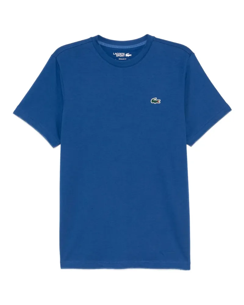 Lacoste T-Shirt mit Logo-Stickerei - Blau Blau