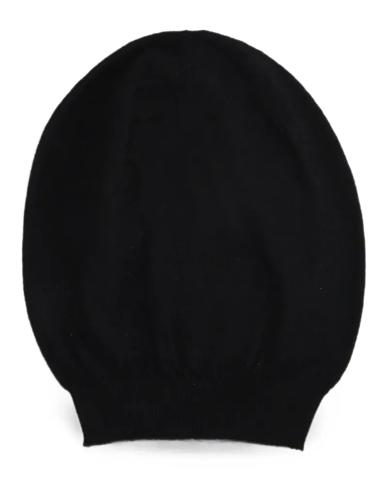 Rick Owens oval-shape beanie hat - Schwarz Schwarz
