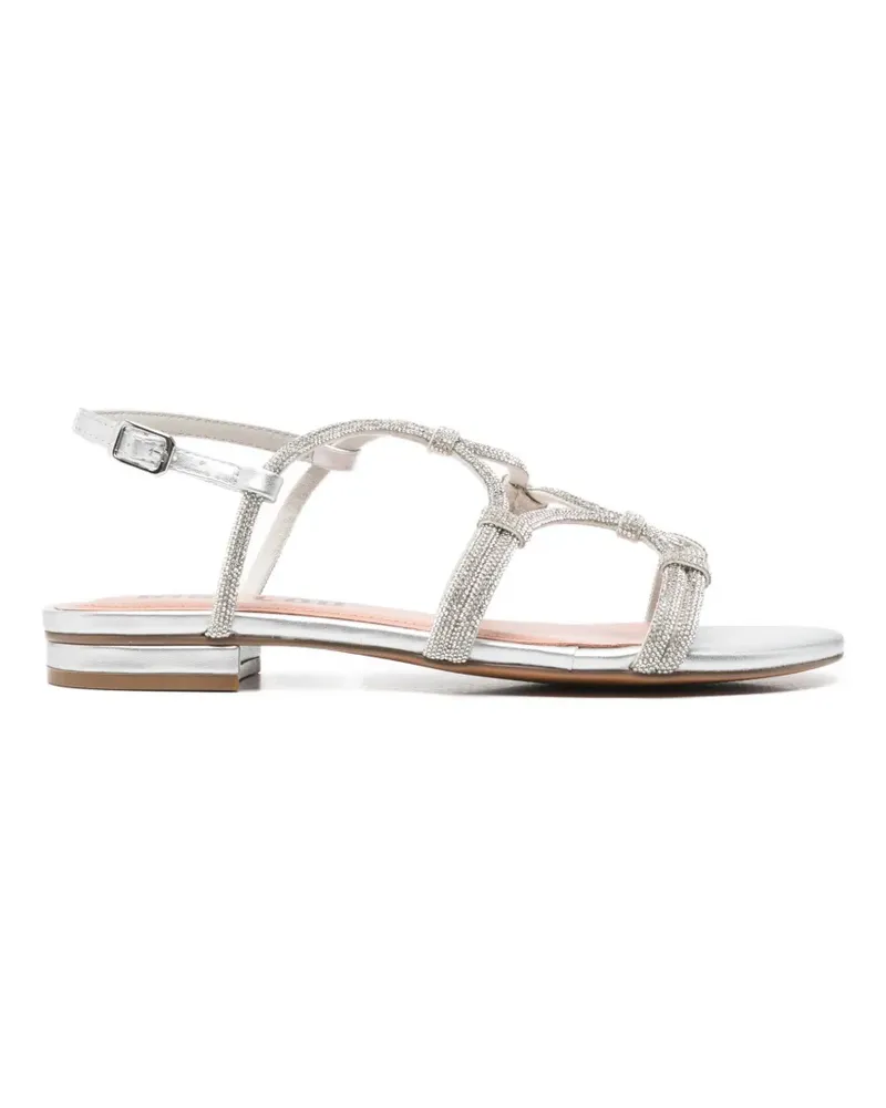 Bibi Lou crystal-embellished cage sandals - Silber Silber