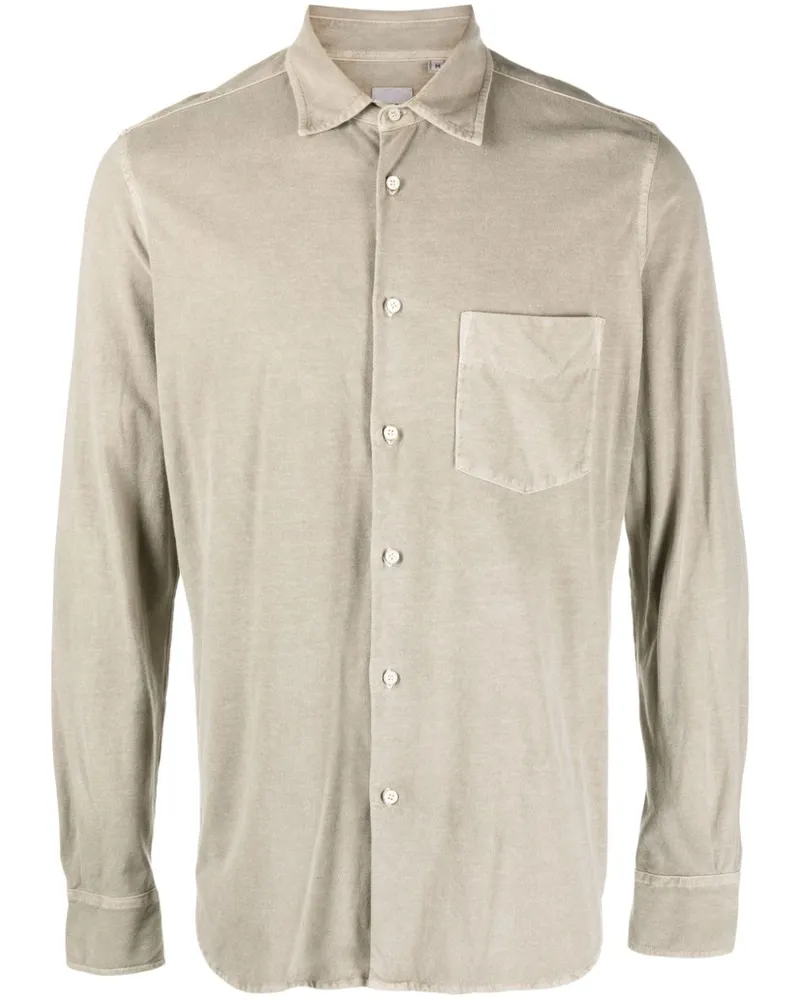 ASPESI Hemd aus Samt - Nude Nude