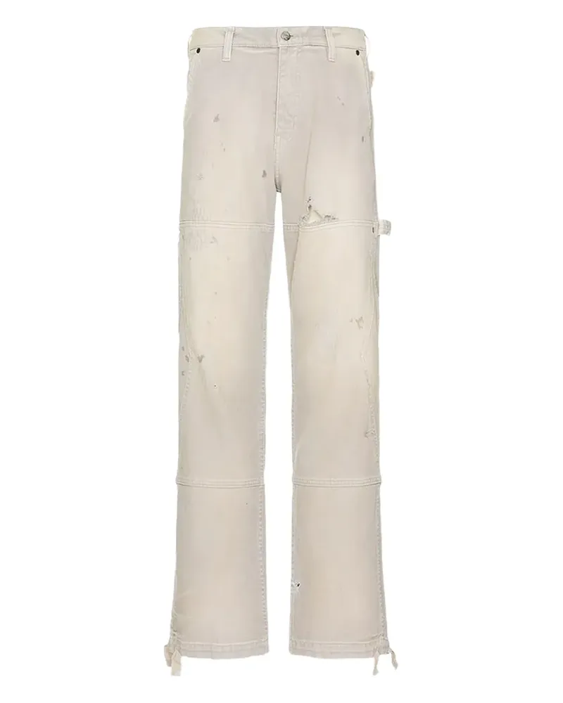 RHUDE Reza Hose im Layering-Look - Nude Nude