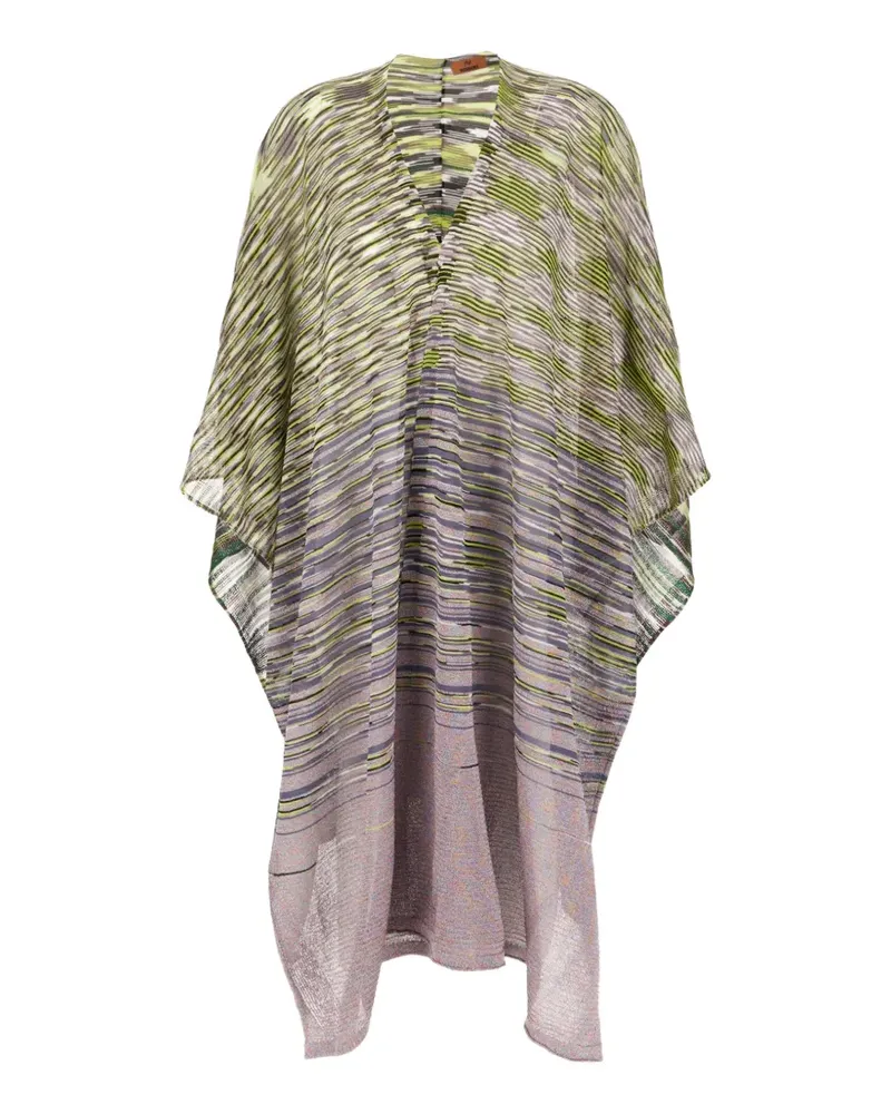 Missoni striped knitwear cape - Grün Grün