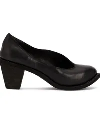 GUIDI Pumps mit Blockabsatz Schwarz