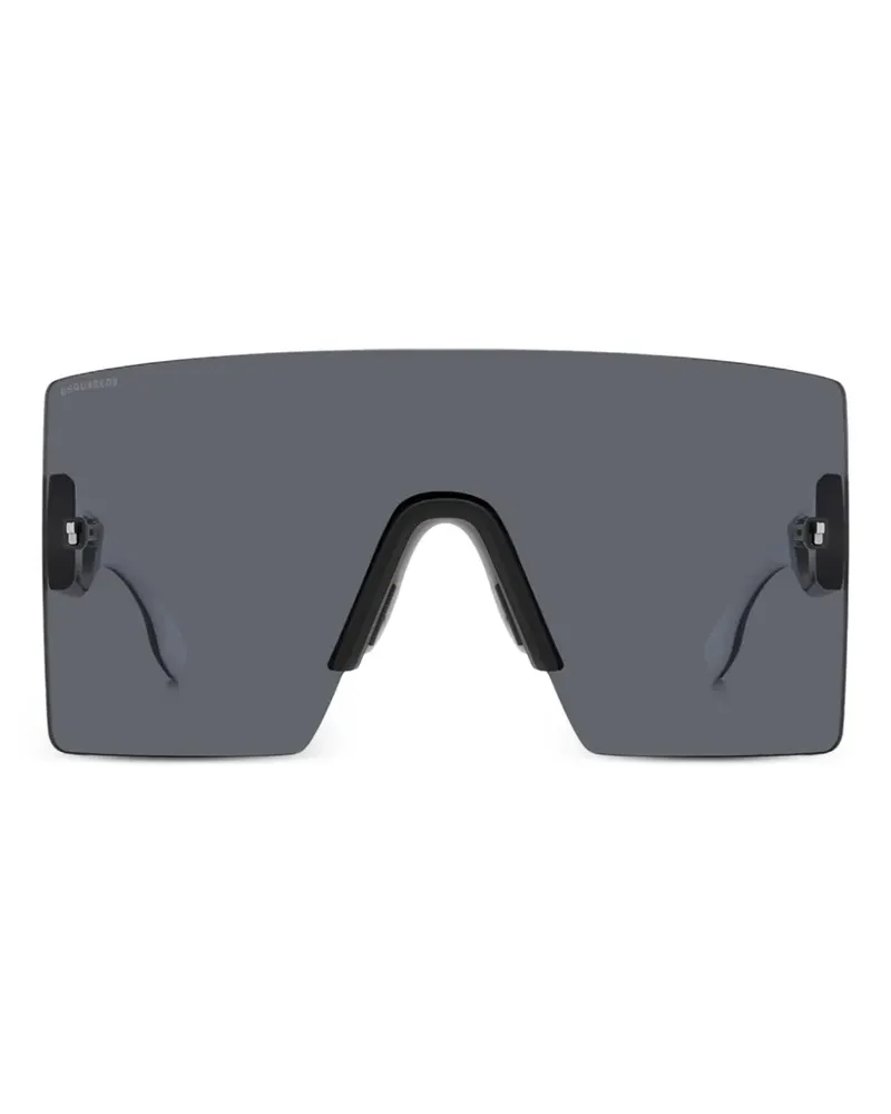 Dsquared2 D2 shield-frame sunglasses - Schwarz Schwarz