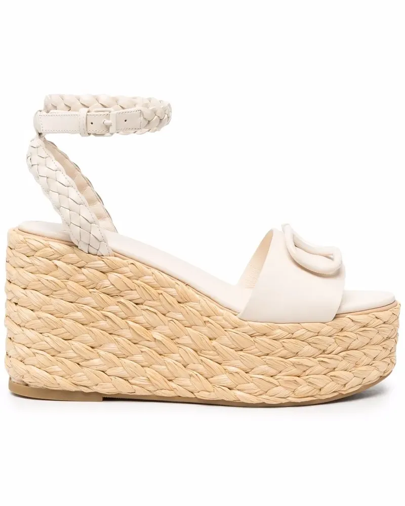 Valentino Garavani VLOGO Wedge-Sandalen - Nude Nude
