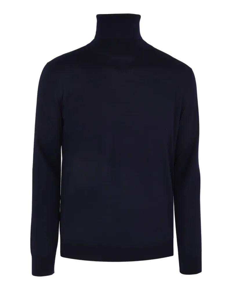 Luciano Barbera roll-neck wool sweater - Blau Blau