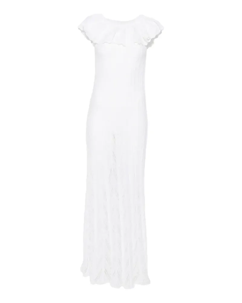 Antonino Valenti off-shoulder ruffled maxi dress - Weiß Weiß