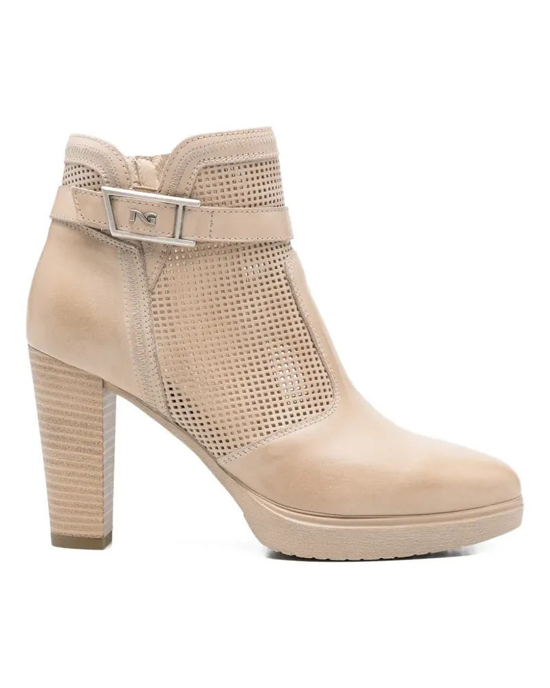Nero Gardini Stiefel mit Lochmuster - Nude Nude