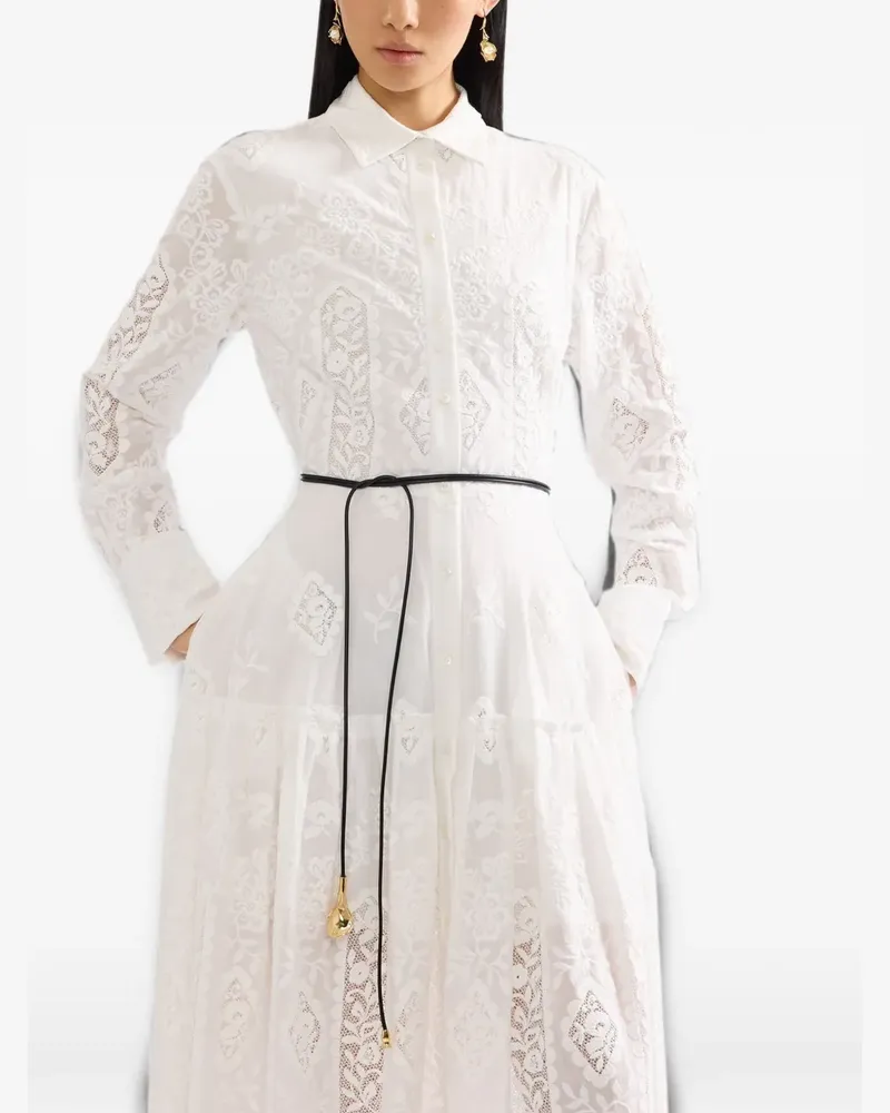 Erdem Flora multi-strand leather belt - Schwarz Schwarz