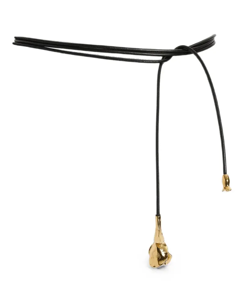 Erdem Flora multi-strand leather belt - Schwarz Schwarz
