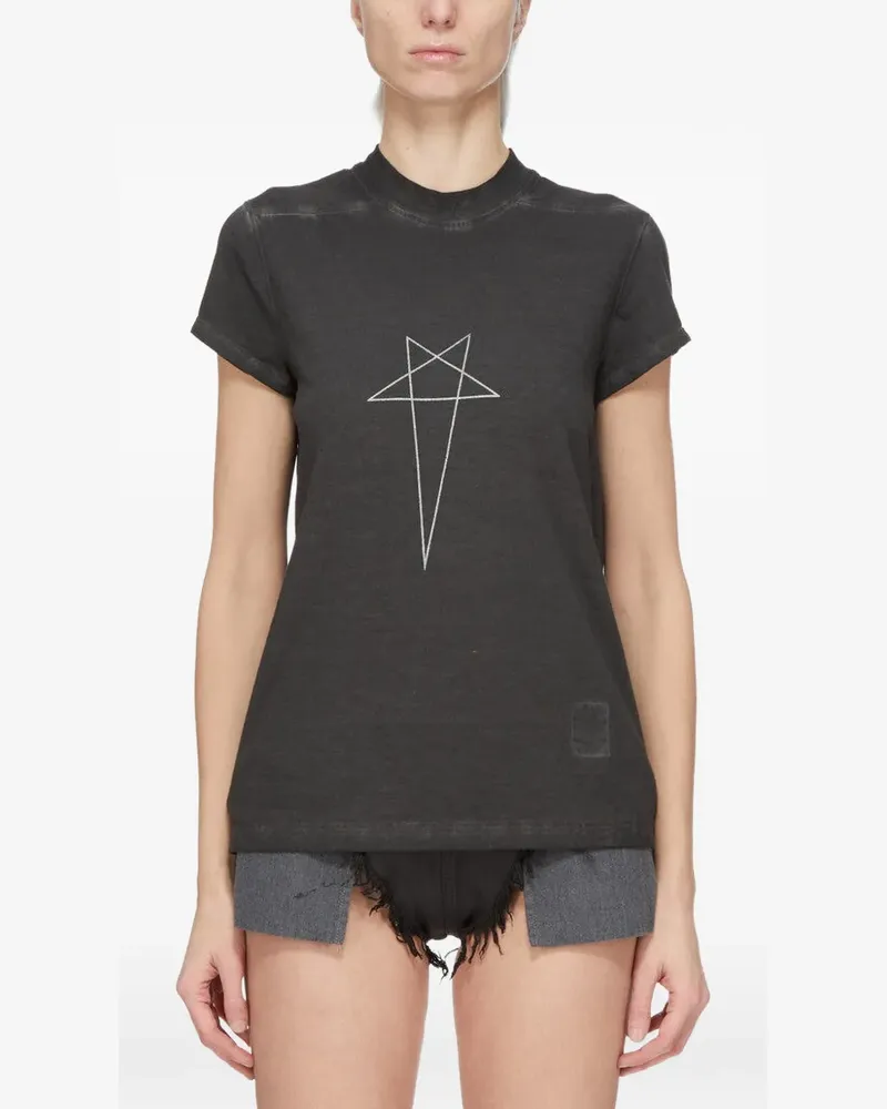 DRKSHDW by Rick Owens pentagram-print T-shirt - Schwarz Schwarz