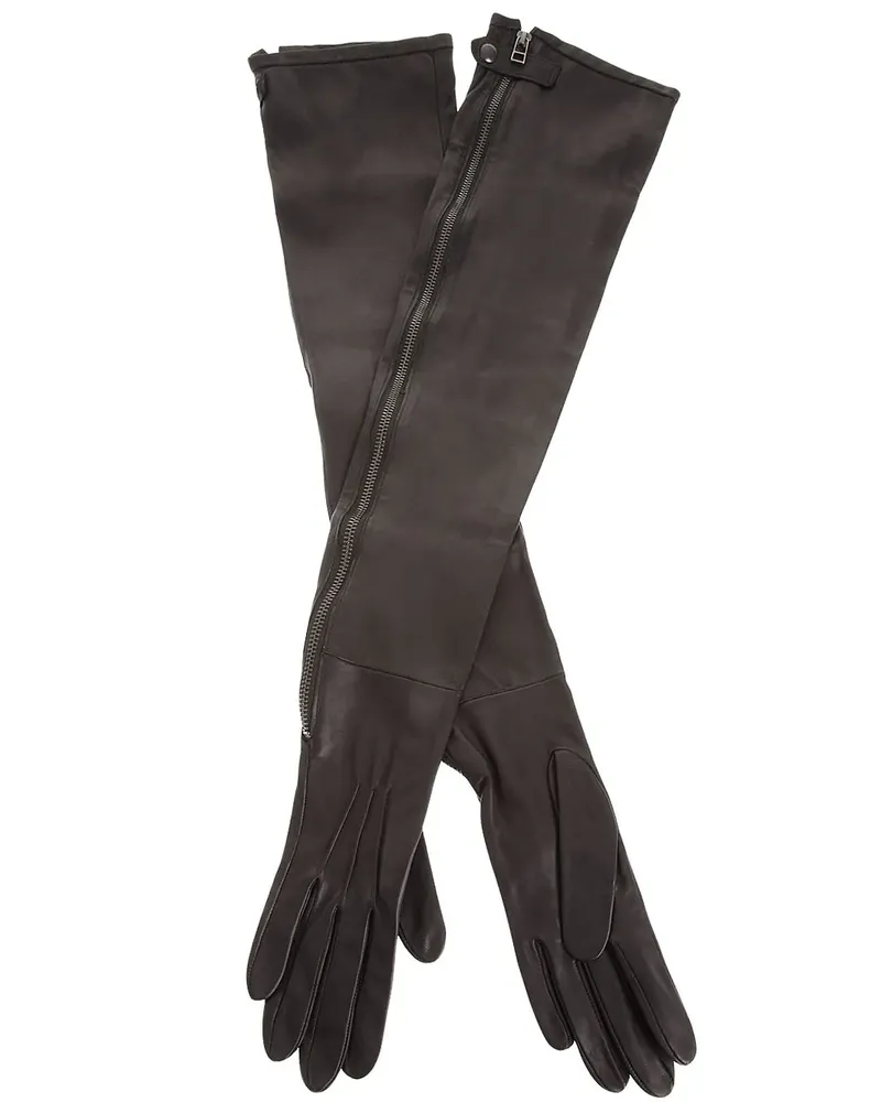 Haider Ackermann zip fastening glove - Schwarz Schwarz