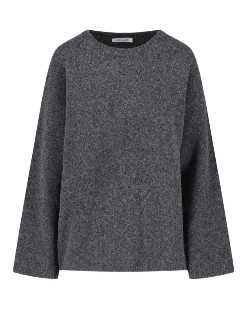 LOW CLASSIC Pullover mit Rundhalsausschnitt - Grau Grau