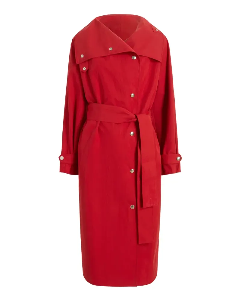 Proenza Schouler Corey Trenchcoat aus gewaschener Baumwolle - Rot Rot