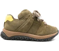 Sneakers mit Kontrasteinsätzen - Grün