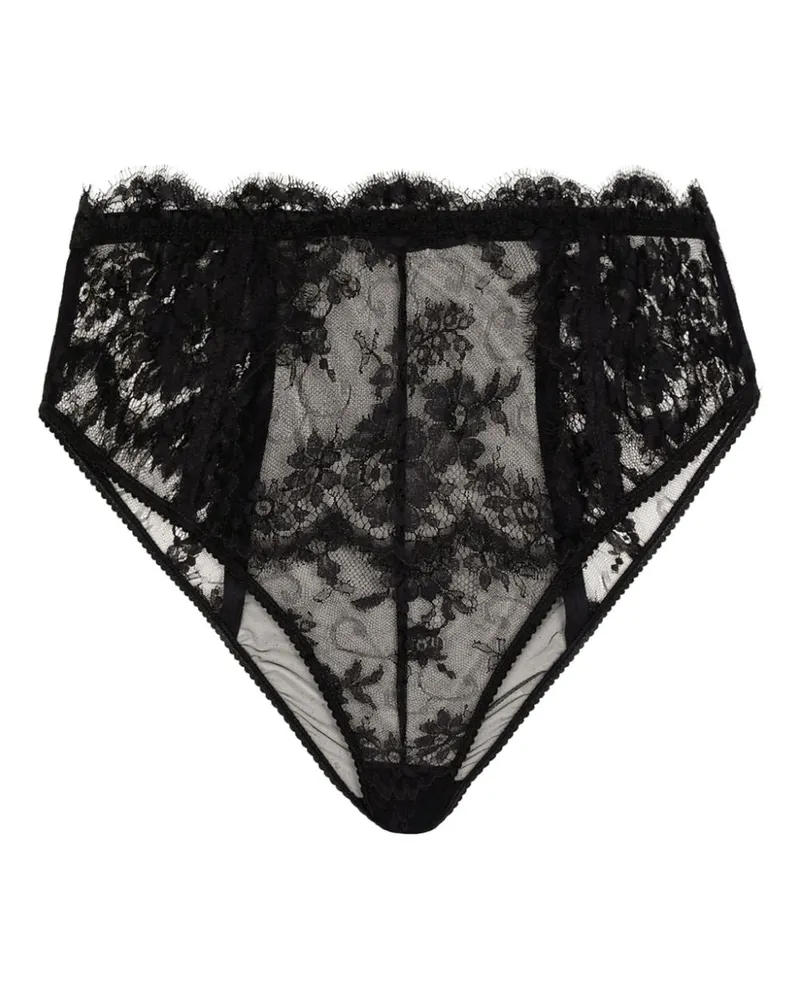 Dolce & Gabbana Slip mit Spitze - Schwarz Schwarz