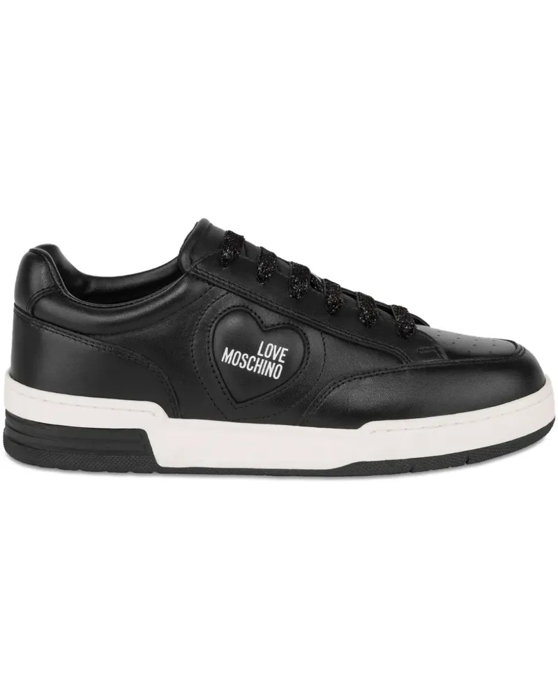 Moschino Sneakers mit Herz-Logo - Schwarz Schwarz