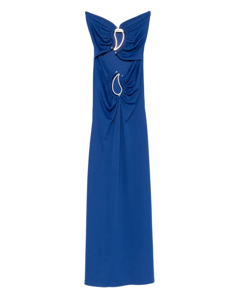 Christopher Esber Cut-Out-Maxikleid mit Ringdetail - Blau Blau