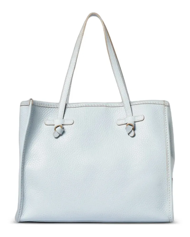 Gianni Chiarini large Marcella pebbled leather shoulder bag - Blau Blau