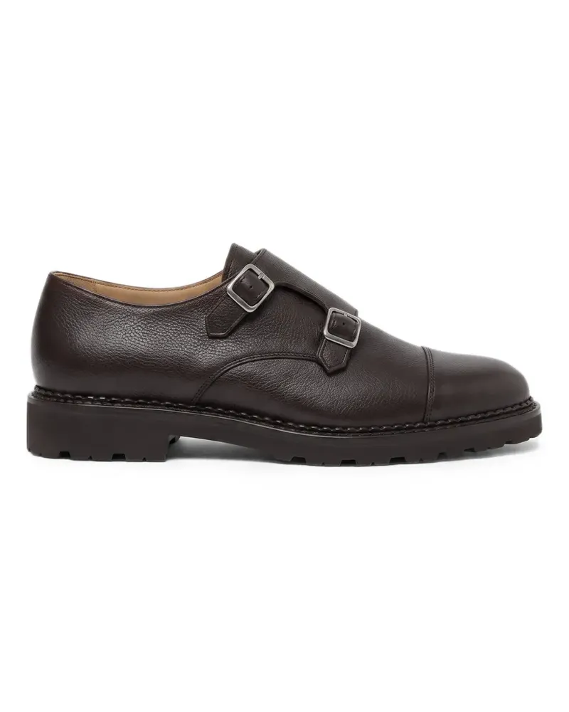 Scarosso Oswald double monk shoes - Braun Braun