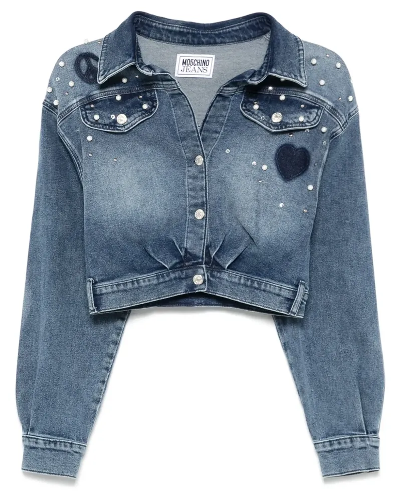 Moschino Klassische Jeansjacke - Blau Blau